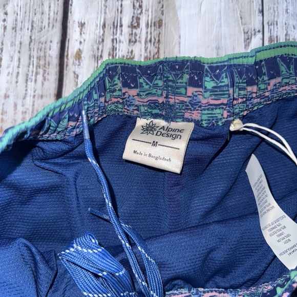 ALPINE DESIGN ' 5" PULL ON SHORT ' Nylon P/O Short PRT Blue $48 - Picture 3 of 5